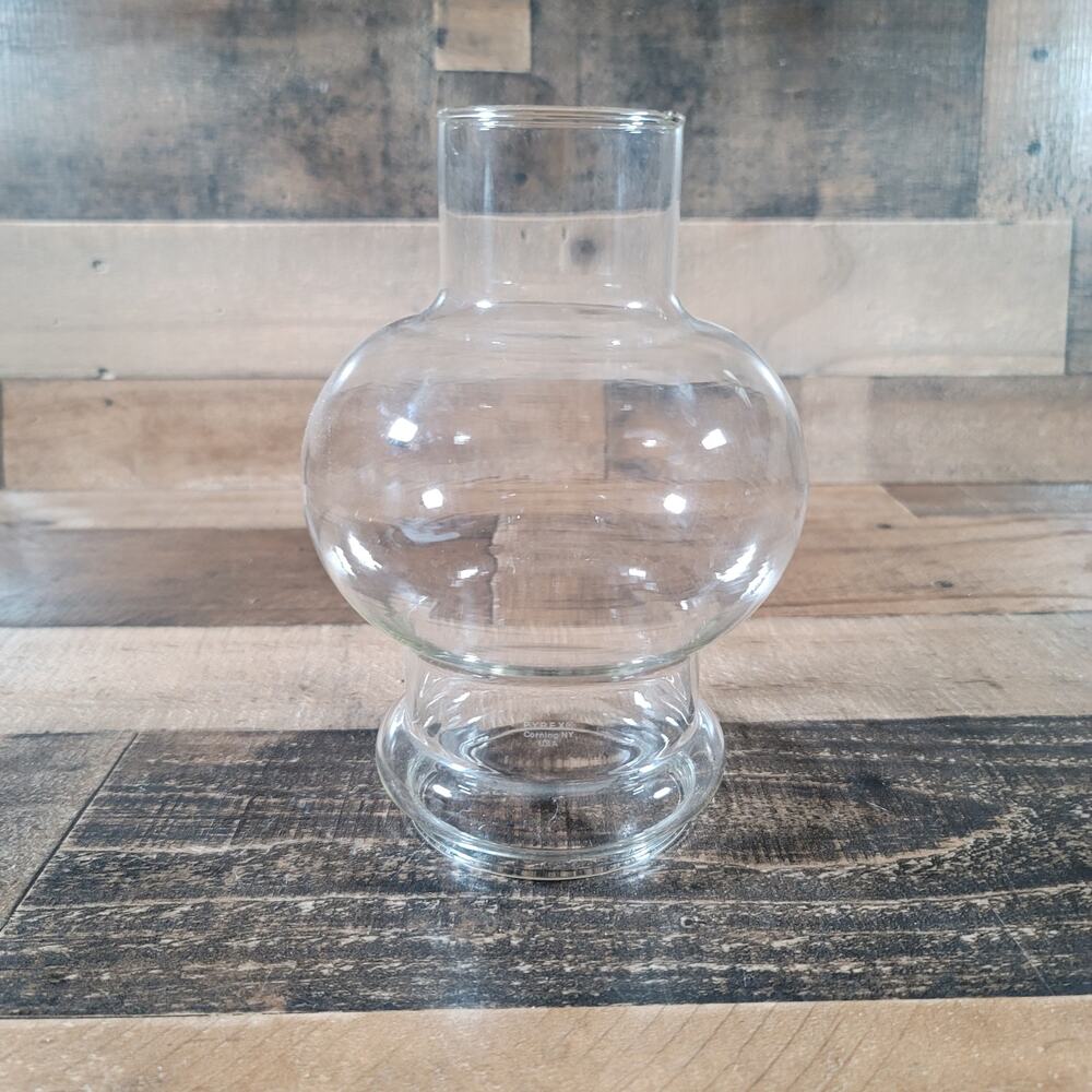 VINTAGE ORIGINAL PYREX GLASS CHIMNEY SHADE FOR OIL / PARAFFIN LAMP